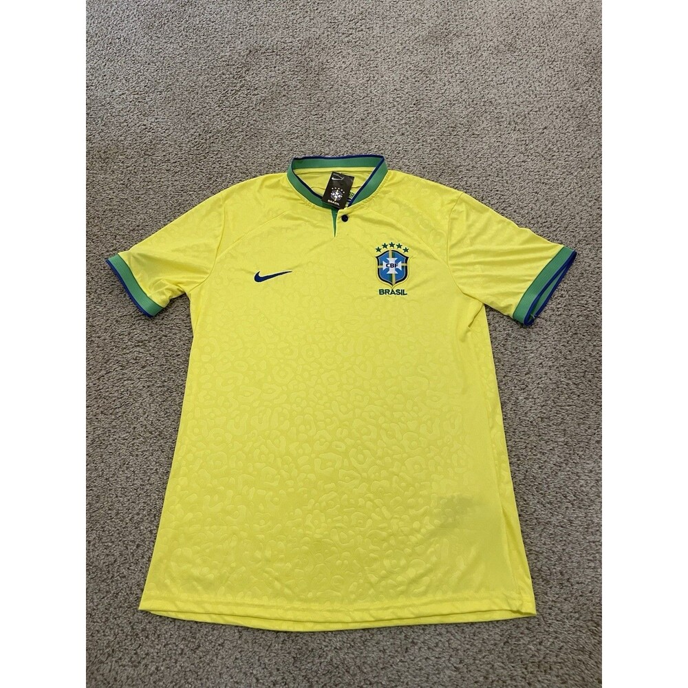 Nike Brazil Football Shirt Soccer Jersey Mens Size Large NWT